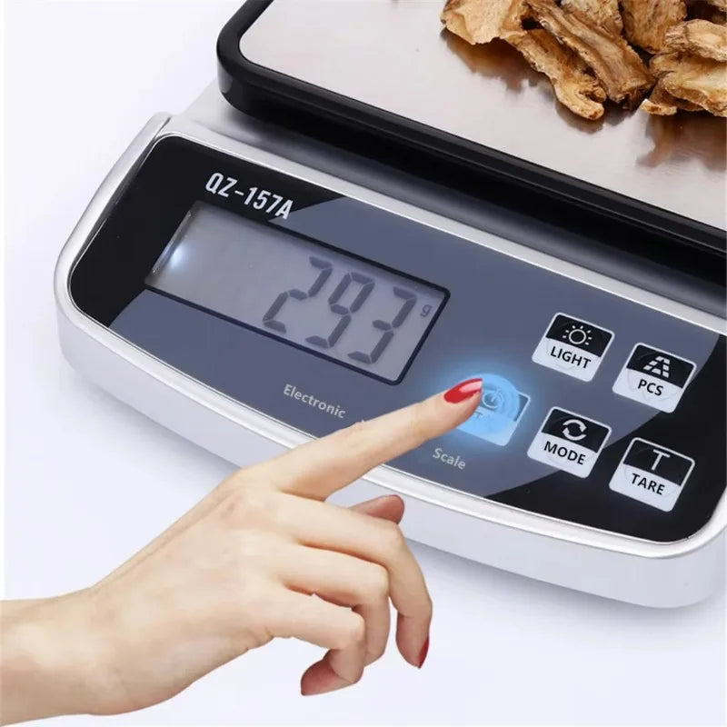 Electronic Digital Scale 15/10/5/3KG Maximum Weight USB Charge Digital Display Scale Precision Instrument Kitchen Measuring Tool