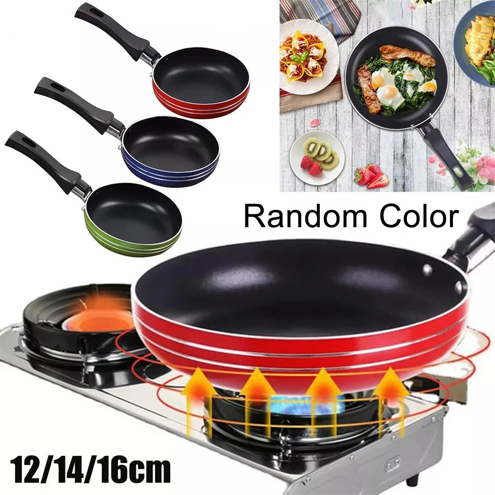 Pan Frying Egg Skillet Pot Mini Cooking Omelette Pans Nonstick Saucepan Fry Omelet Cast Pancake Pots Random Color 12/14/16cm