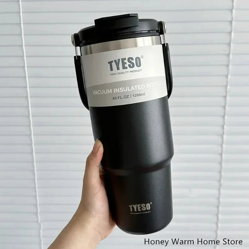 Tyeso Stainless Steel Coffee Cup Cold And Hot Double-layer Insulated Cup Tumbler Thermo Water Bottle Car Travel Mug Vacuum Flask