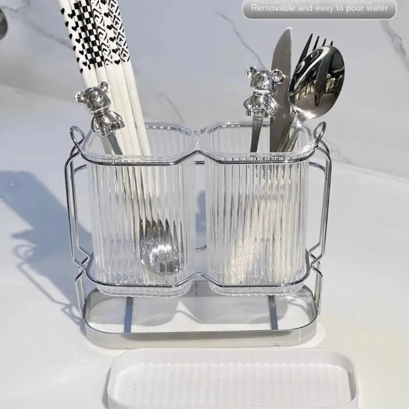 Chopsticks Container Kitchen Spoon Storage Container Household Storage Rack Chopsticks Basket Kitchen Chopsticks Container