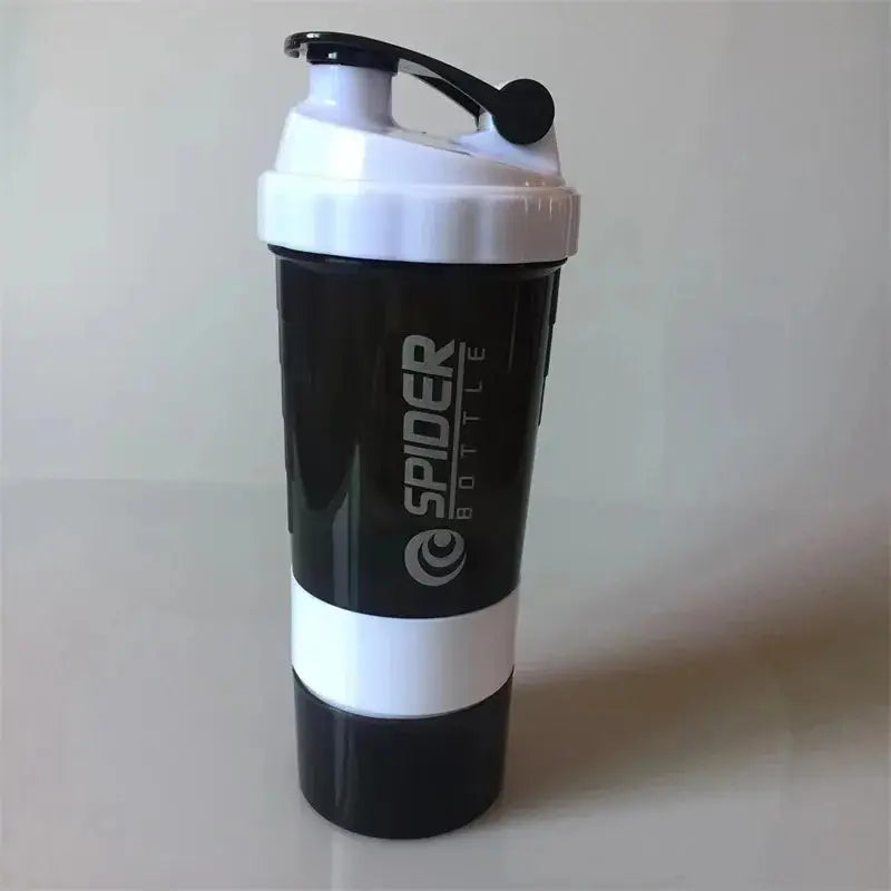 3 Layer Shake Cup Protein Powder Stirring Cup Fitness Sports Milk Shake Cup Gift Large Capacity Body-Building Exercise Bottle