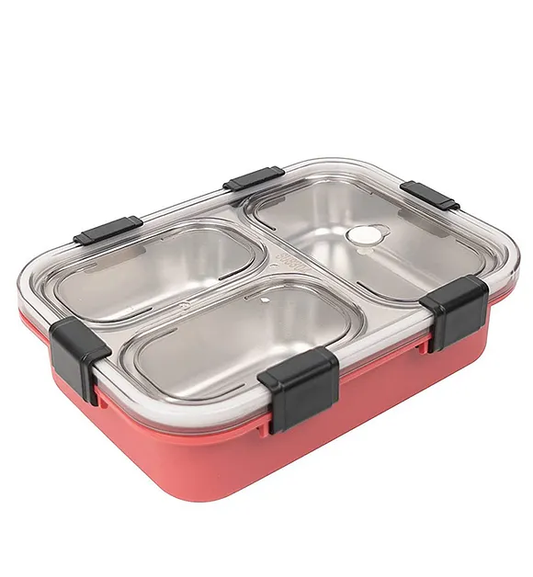 3 Grid Insulated Stainless Steel Lunch Box